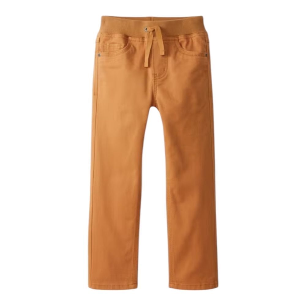 Hanna Andersson Slim Twill Khaki Tan Carpenter Brown Pants Toddler Boys Size 3T